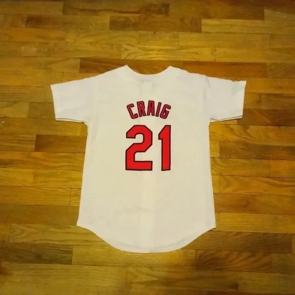 St. Louis Cardinals Jersey #21 Allen Craig Home White Jersey YOUTH Medium - Picture 2 of 6